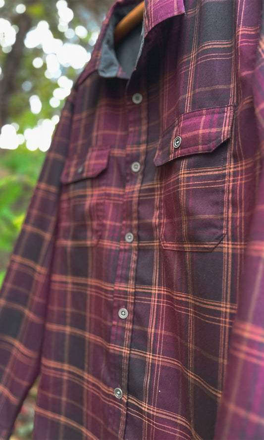 OOAK M MEDUSA UNISEX PRINTED FLANNEL