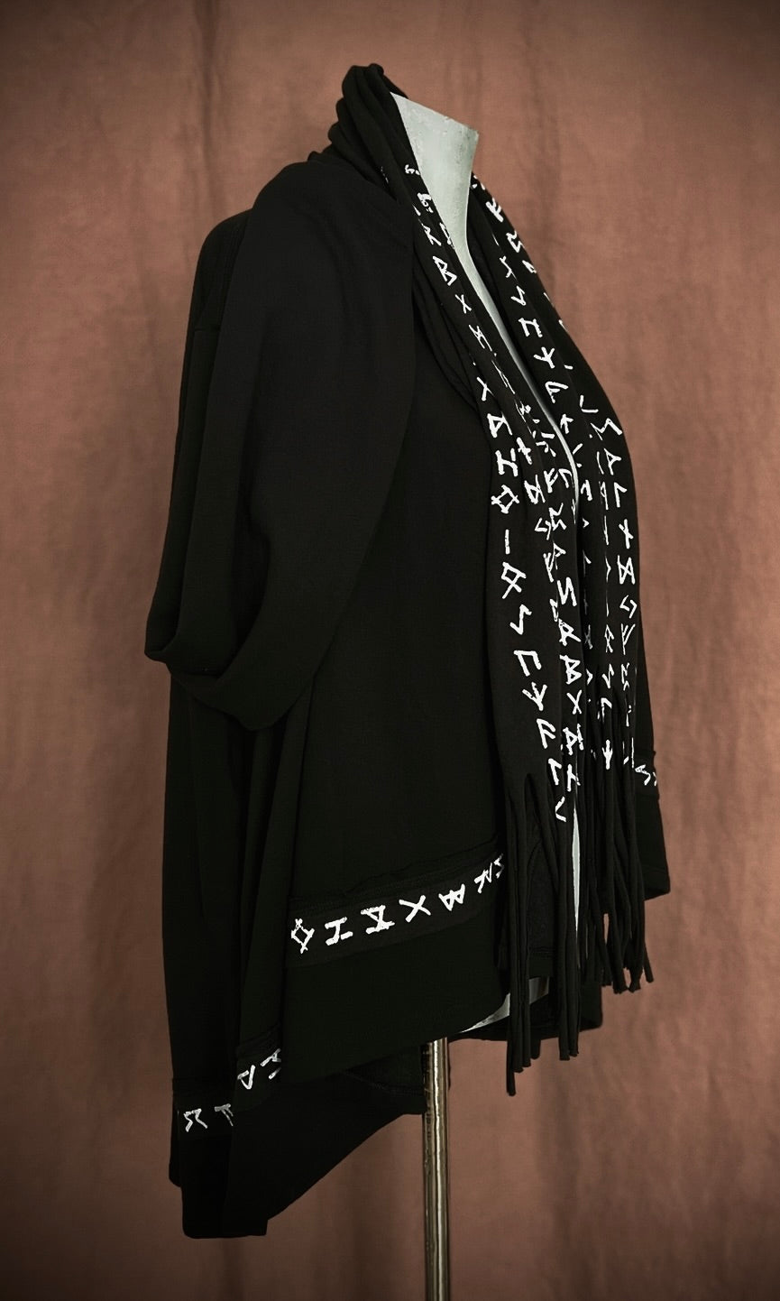 OOAK XL RUNIC SWORD CARDIGAN