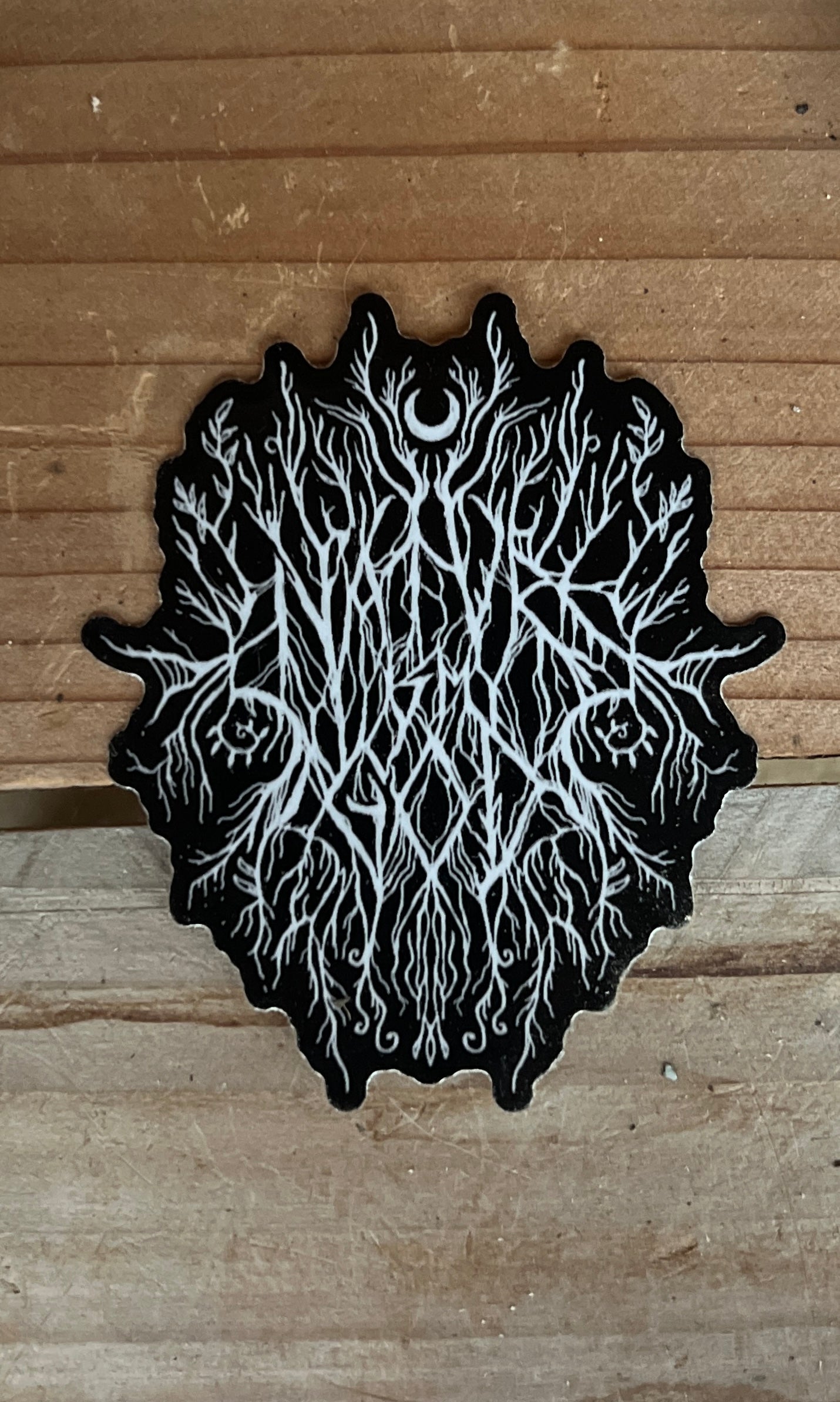 NATURE IS MY GOD METAL VINYL STICKER
