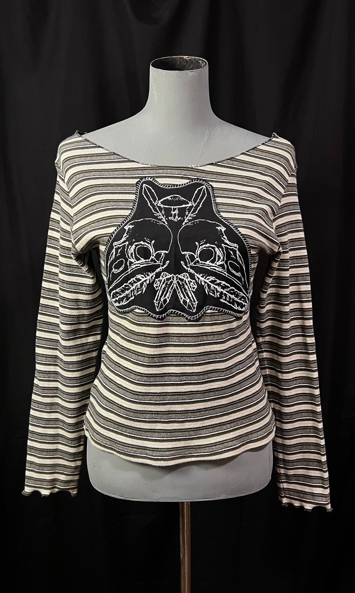 OOAK - M - SCAVENGER STRIPED LONGSLEEVE