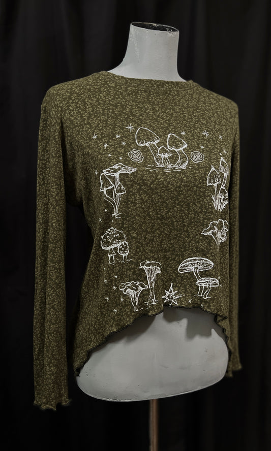 OOAK - L - OLIVE FAIRY RING LONGSLEEVE
