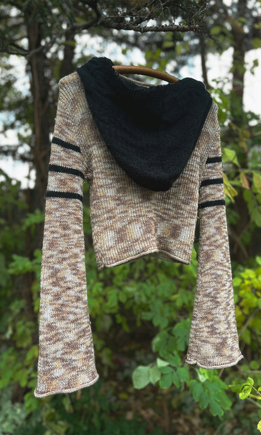 OOAK M POISON HEMLOCK SHIELD SWEATER