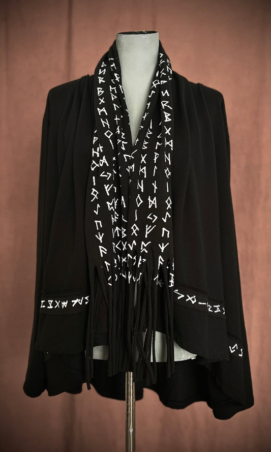 OOAK XL RUNIC SWORD CARDIGAN