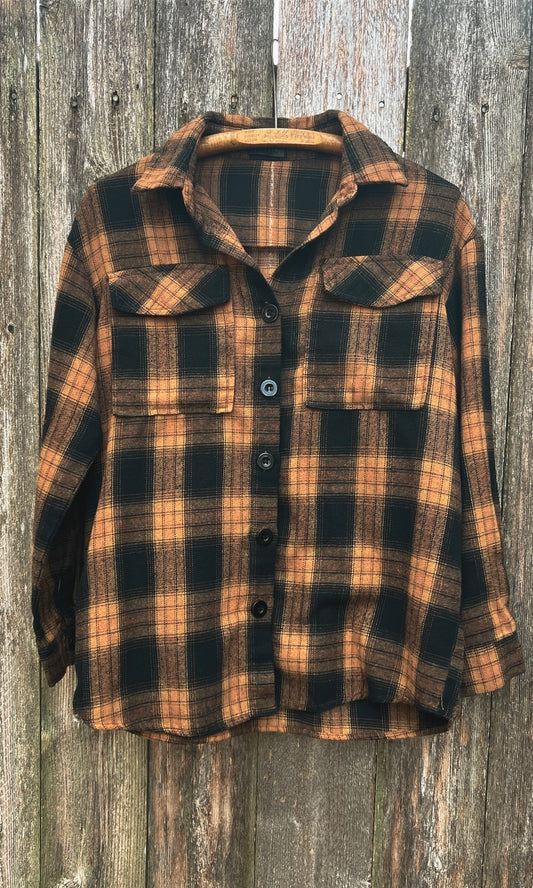 OOAK M/L RUST ELEMENTAL FLANNEL