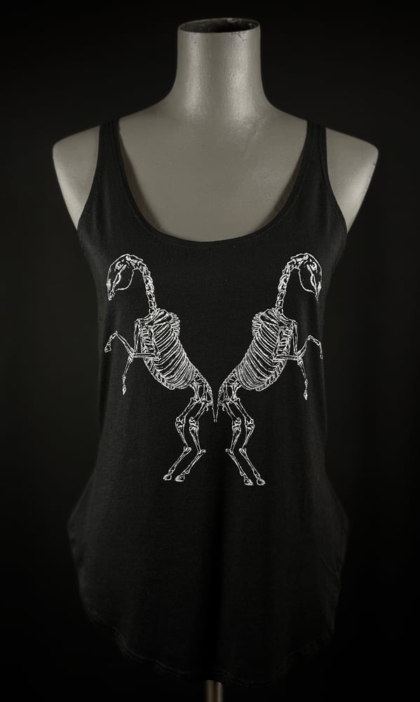HORSE SKELETON SIDE SLIT TANK