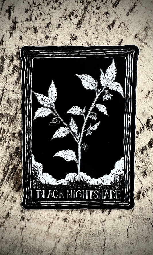 SOVRIN X FORAGERCHEF BLACK NIGHTSHADE STICKER