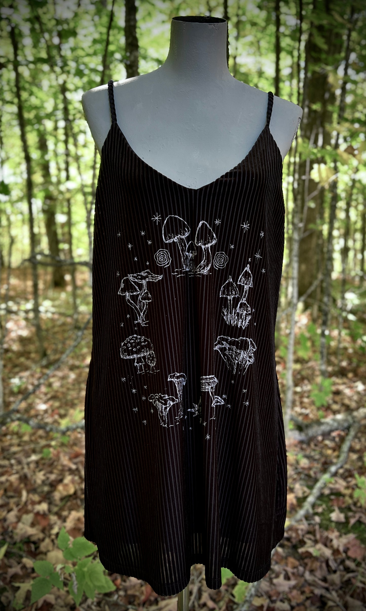 OOAK L FAIRY RING VELVET MINI DRESS