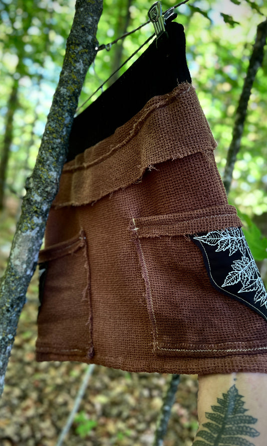 OOAK SMALL HANDMADE POISON HEMLOCK SKIRT