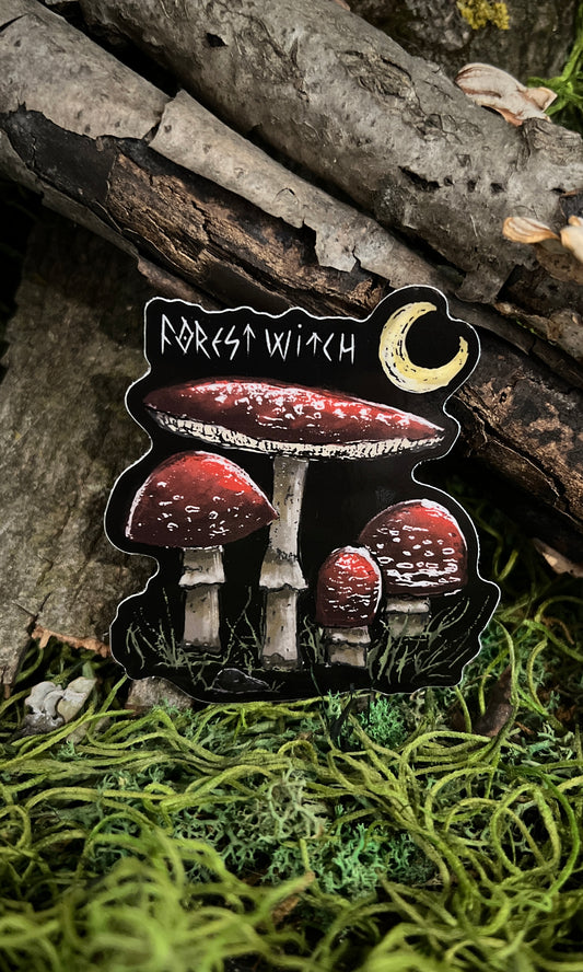 FOREST WITCH AMANITA VINYL STICKER