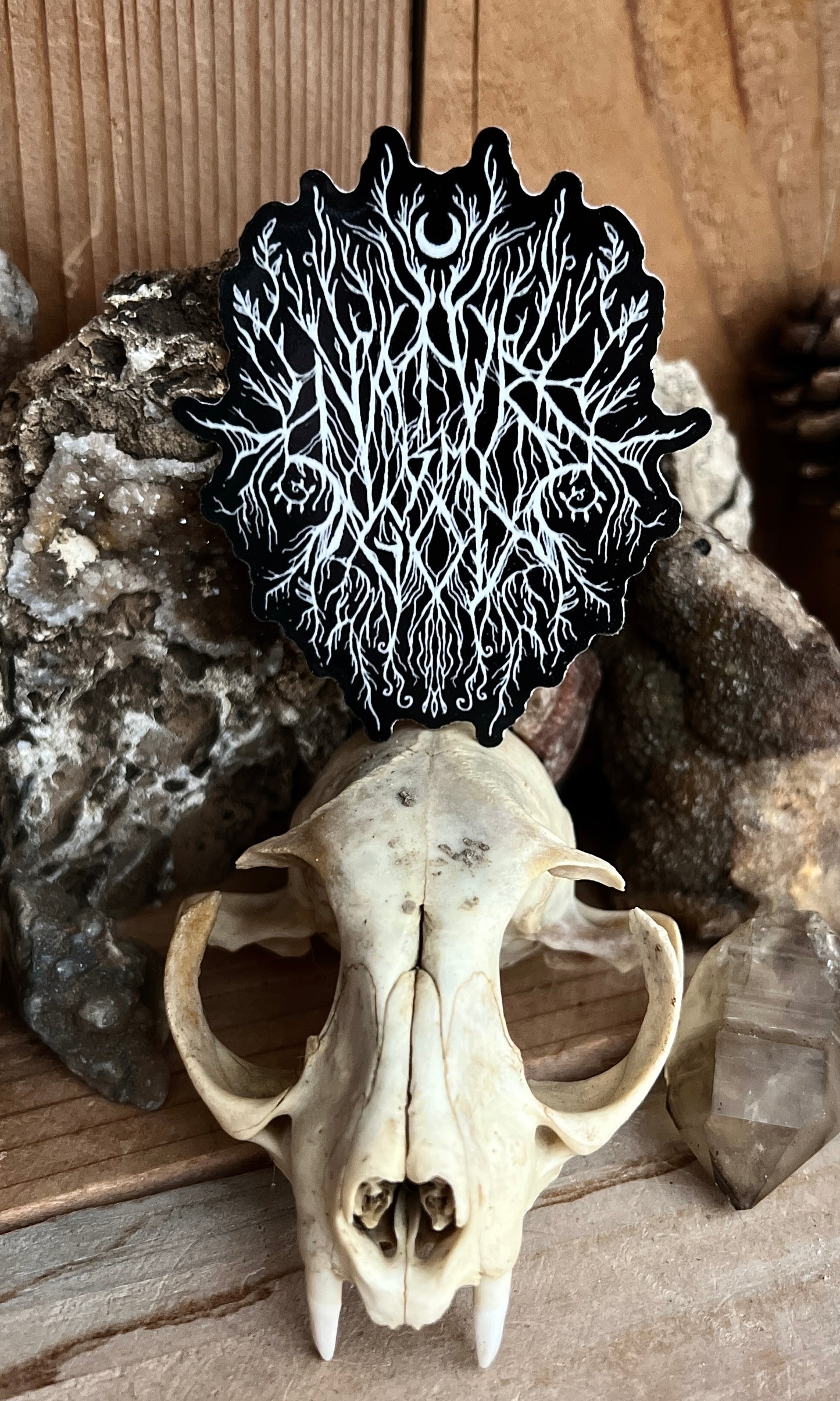 NATURE IS MY GOD METAL VINYL STICKER