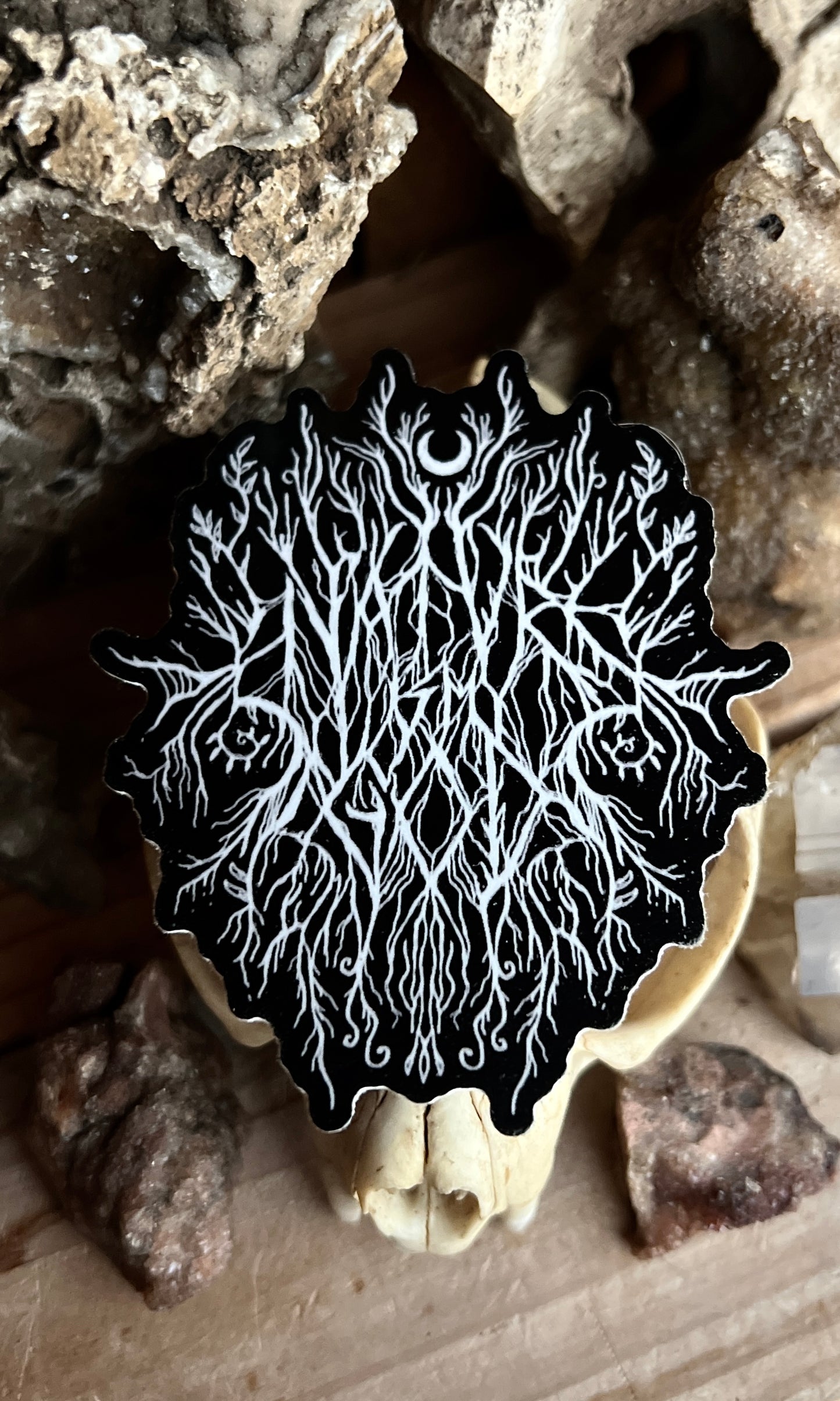 NATURE IS MY GOD METAL VINYL STICKER