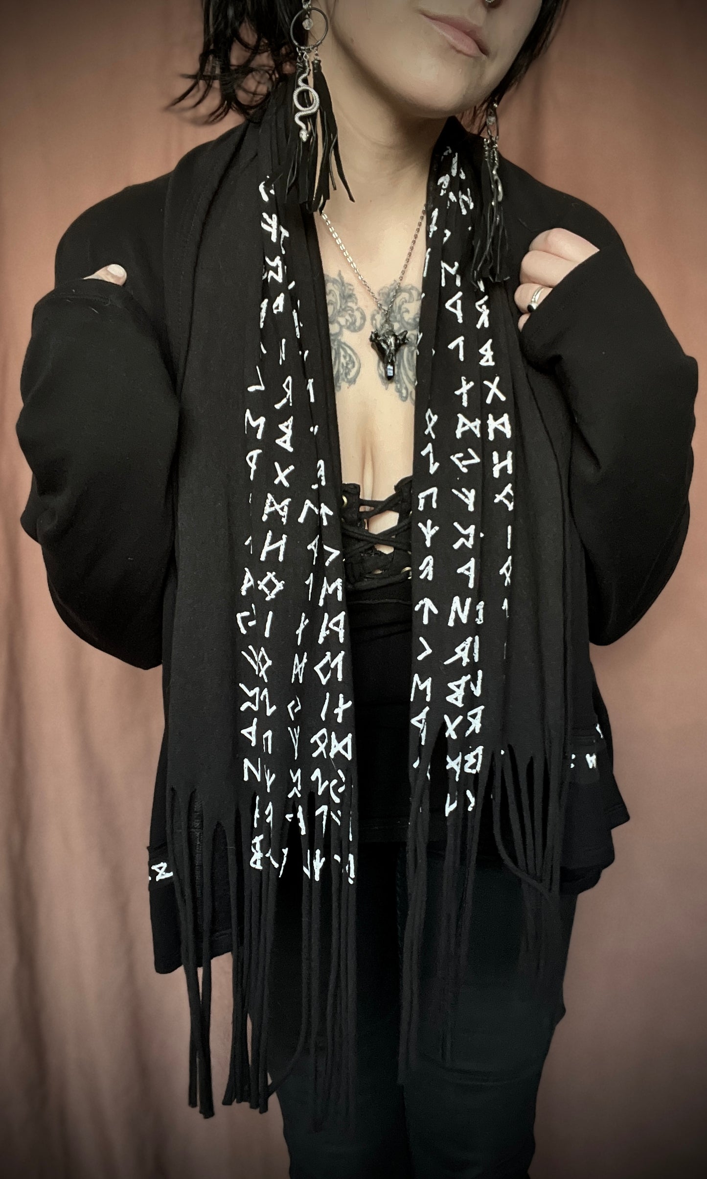 OOAK XL RUNIC SWORD CARDIGAN
