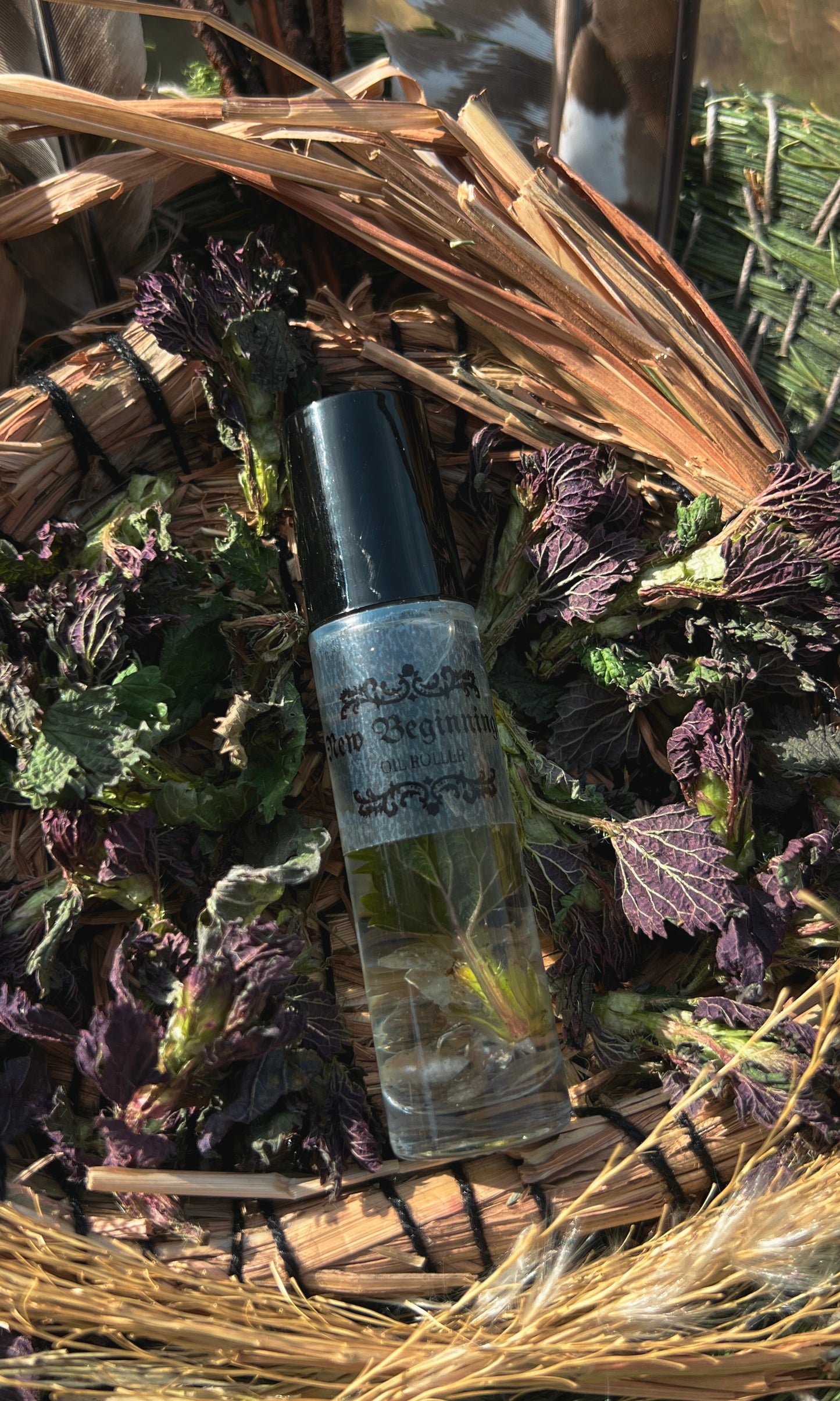 NEW BEGINNINGS CRYSTAL INFUSED OIL ROLLER