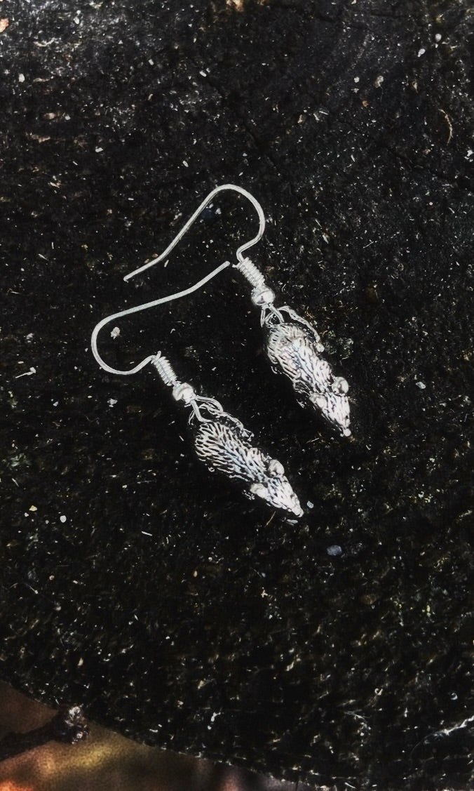 SMALL RAT EARRINGS