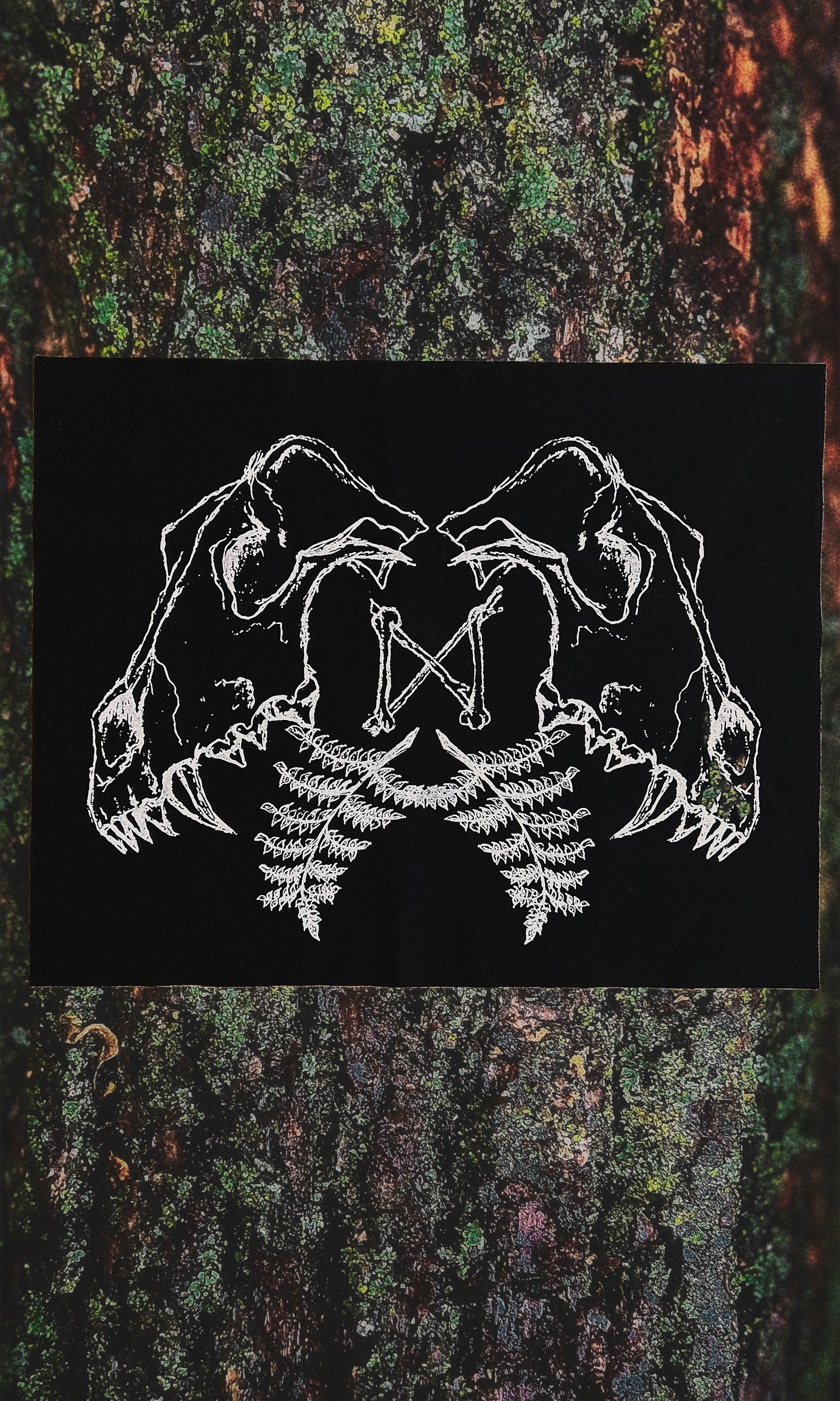 WOLF SKULL BACK PATCH