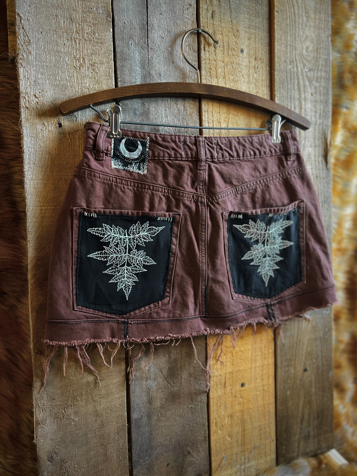 OOAK 28W POISON HEMLOCK MINI SKIRT