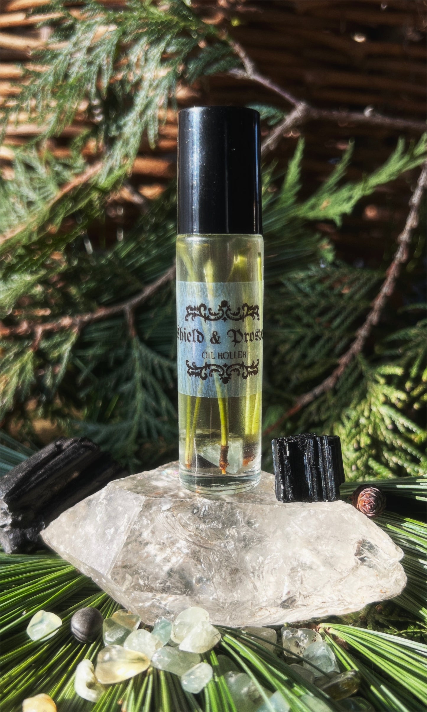 SHIELD + PROSPER CRYSTAL INFUSED OIL ROLLER