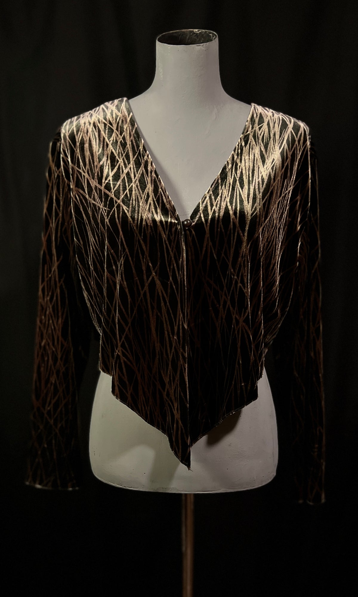 OOAK - XL- VELVET FOREST CREATURE CARDIGAN