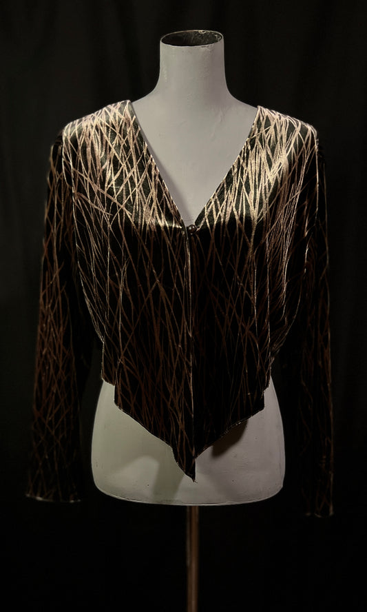 OOAK - XL- VELVET FOREST CREATURE CARDIGAN