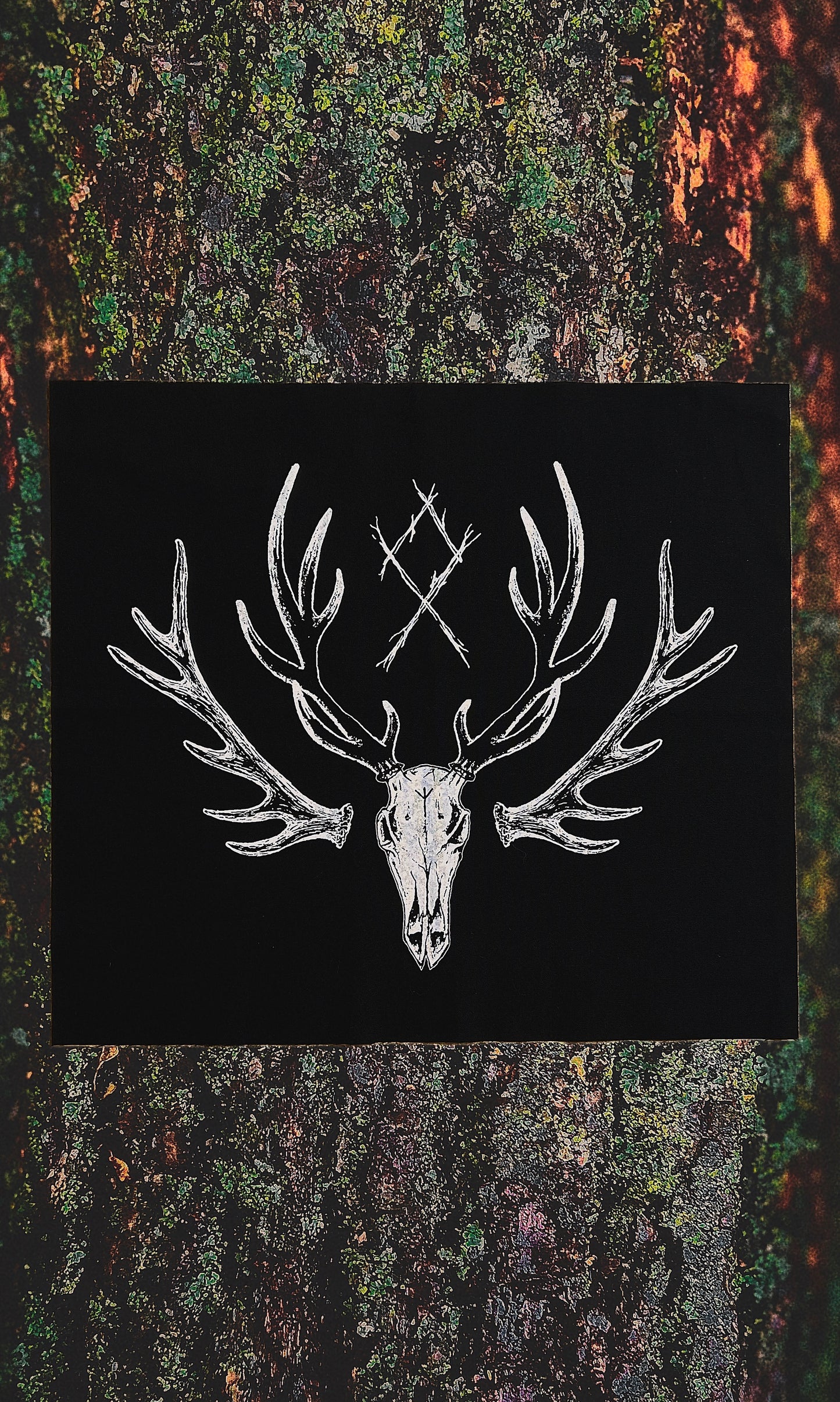 ELK SKULL OTHALA BACK PATCH