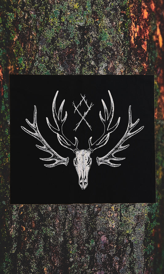 ELK SKULL OTHALA BACK PATCH