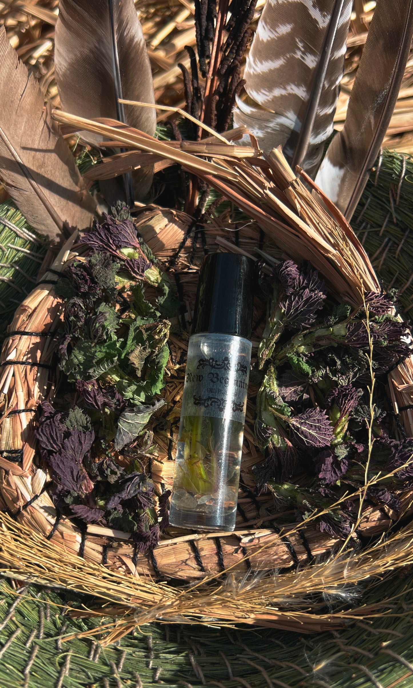 NEW BEGINNINGS CRYSTAL INFUSED OIL ROLLER