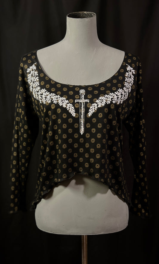 OOAK - L - SWORDS + YARROW LONGSLEEVE