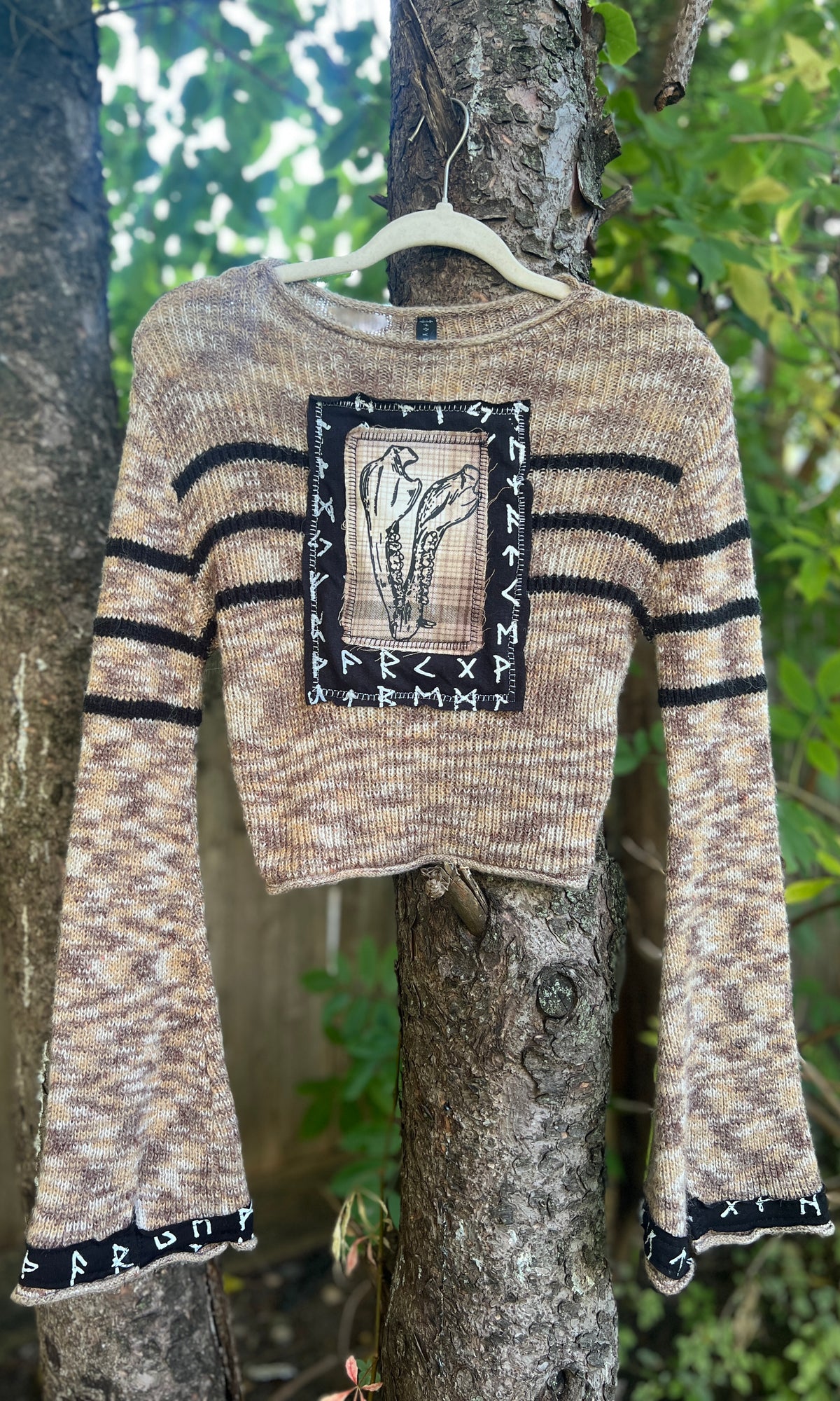 OOAK - M - RUNIC JAWBONE SWEATER
