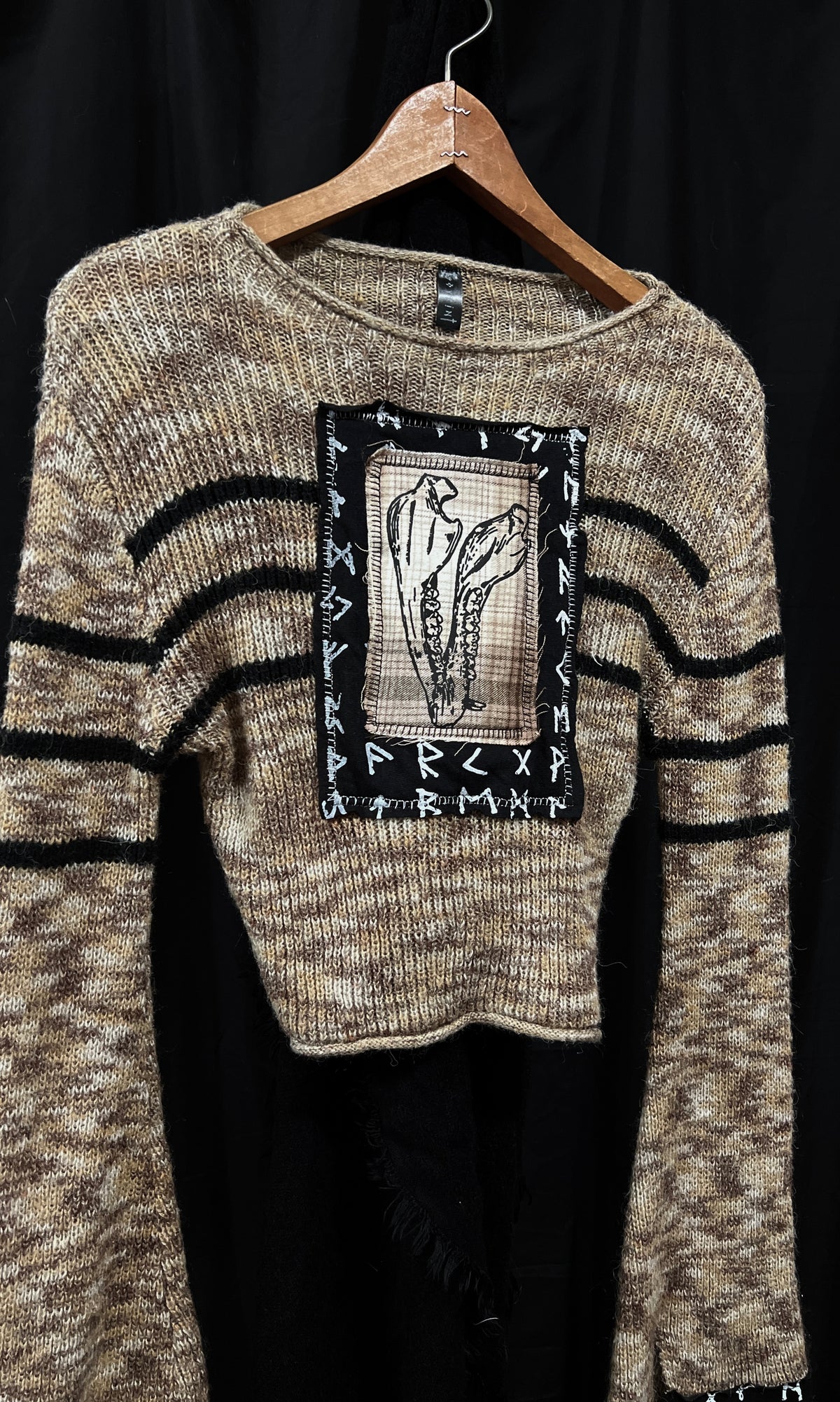 OOAK - M - RUNIC JAWBONE SWEATER