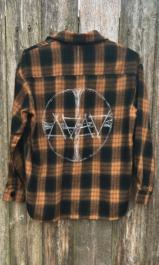 OOAK M/L RUST ELEMENTAL FLANNEL