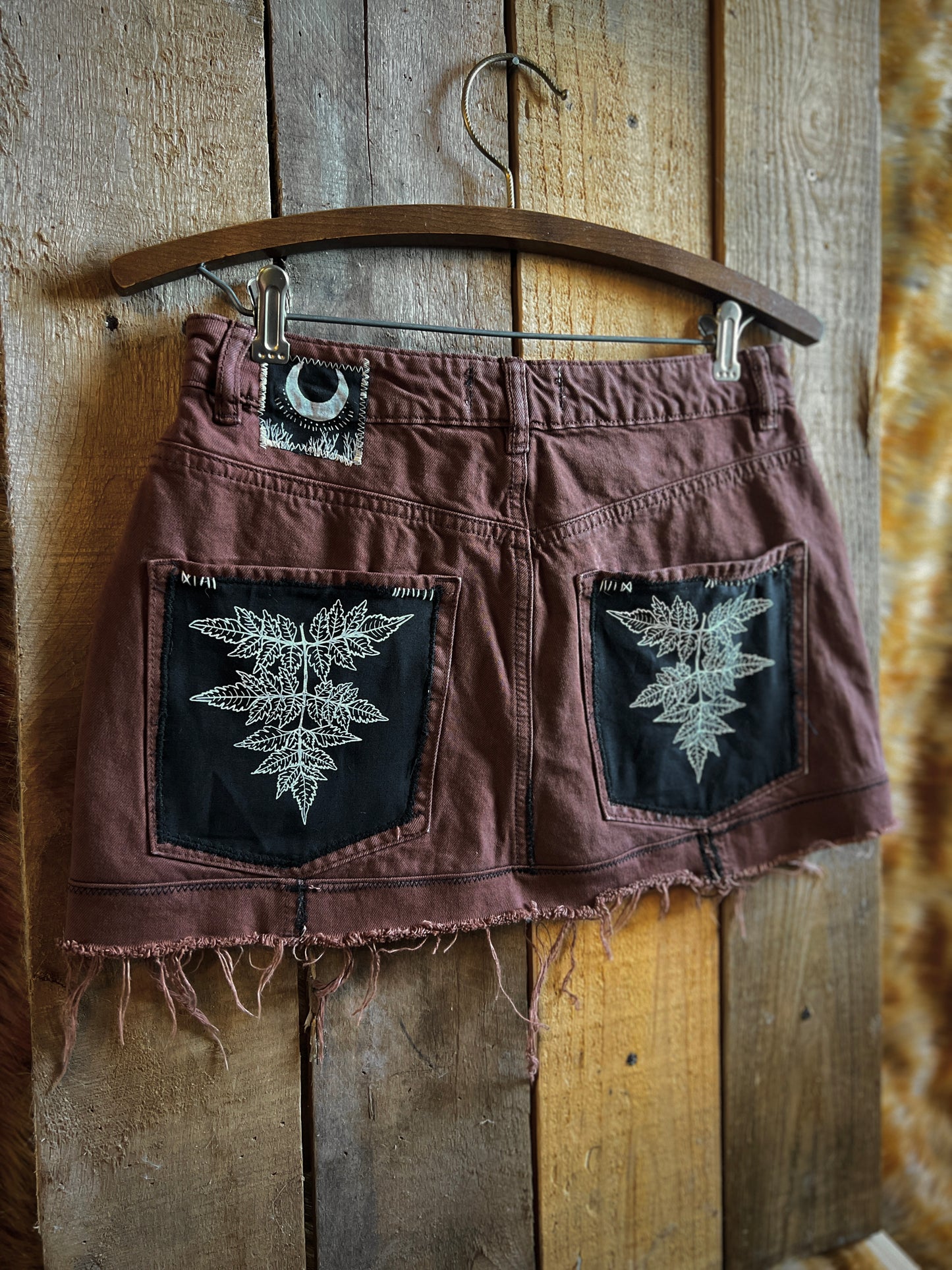 OOAK 28W POISON HEMLOCK MINI SKIRT