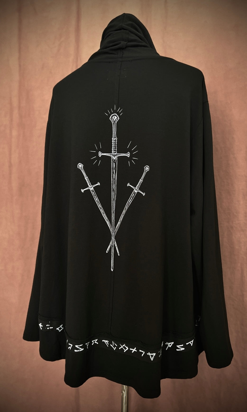OOAK XL RUNIC SWORD CARDIGAN