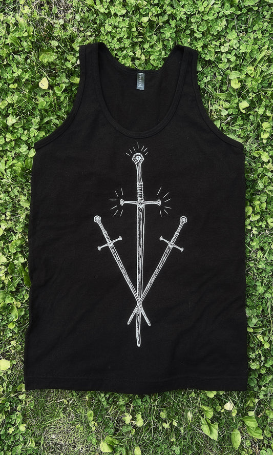 THREE OF SWORDS TANK MENS/UNISEX