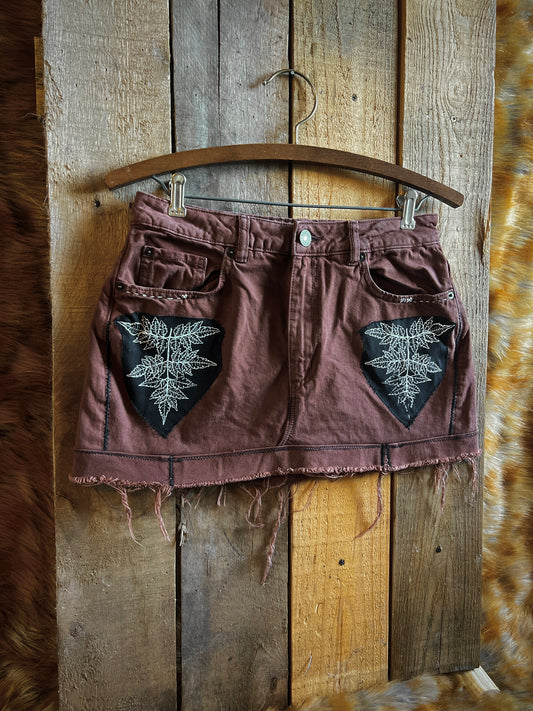 OOAK 28W POISON HEMLOCK MINI SKIRT