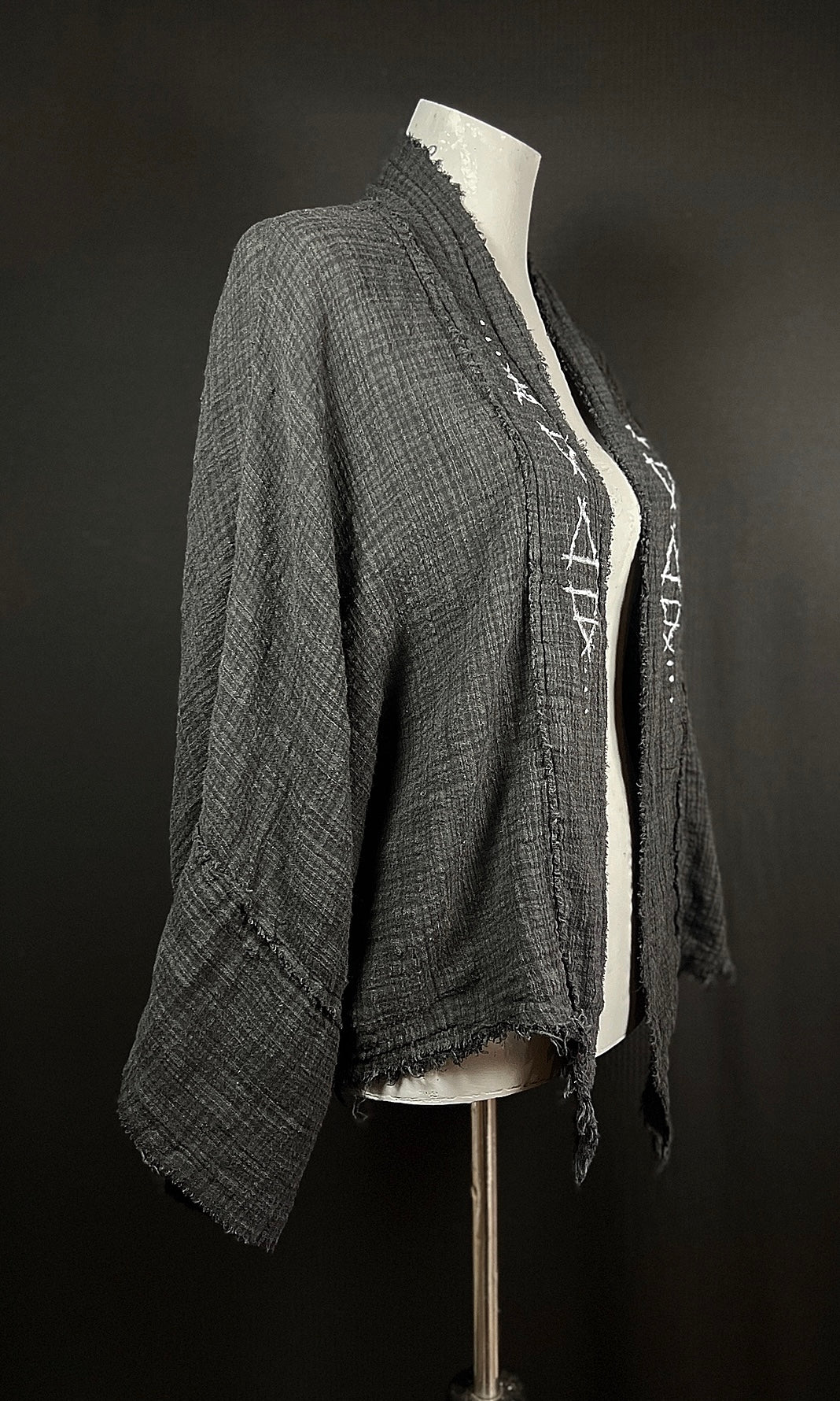 OOAK ONE SIZE ELEMENTAL HAND PAINTED CARDIGAN