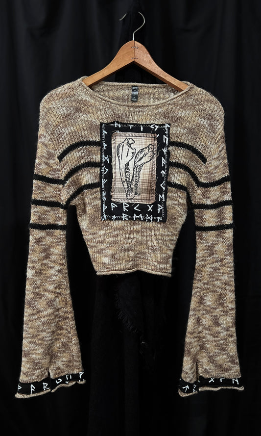 OOAK - M - RUNIC JAWBONE SWEATER