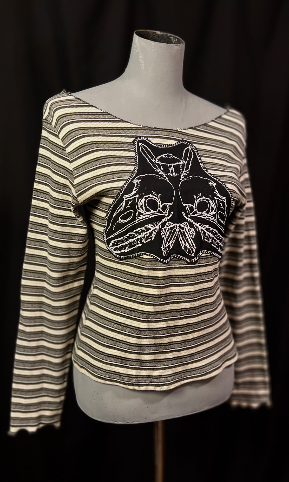 OOAK - M - SCAVENGER STRIPED LONGSLEEVE