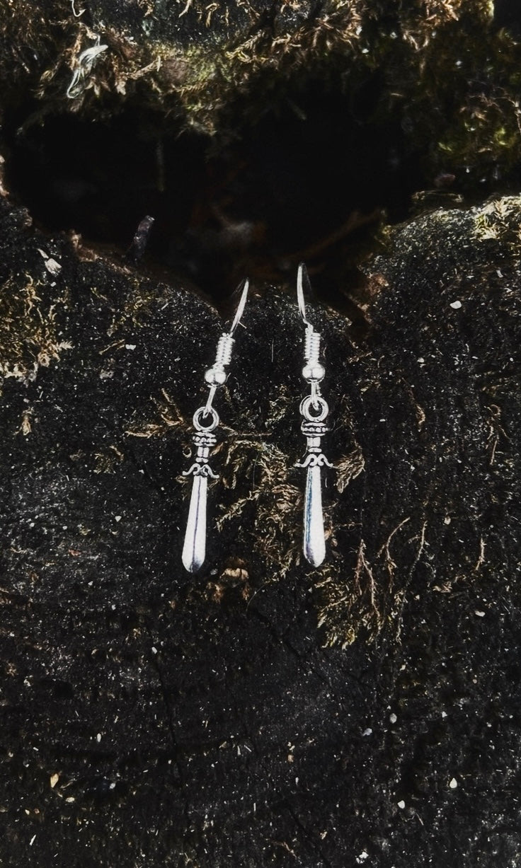 SMALL FANTASY SWORD EARRINGS