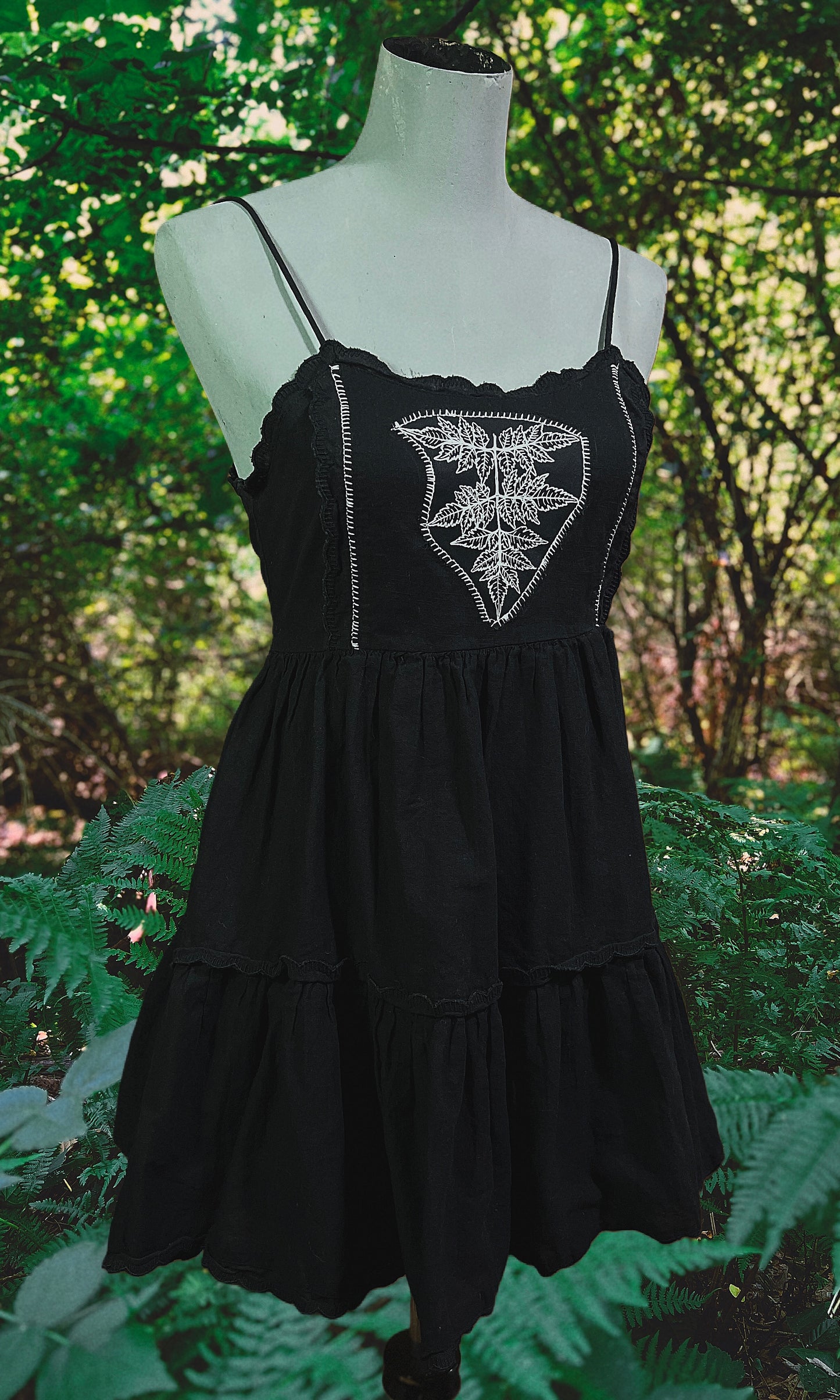 OOAK - S - POISON HEMLOCK DRESS
