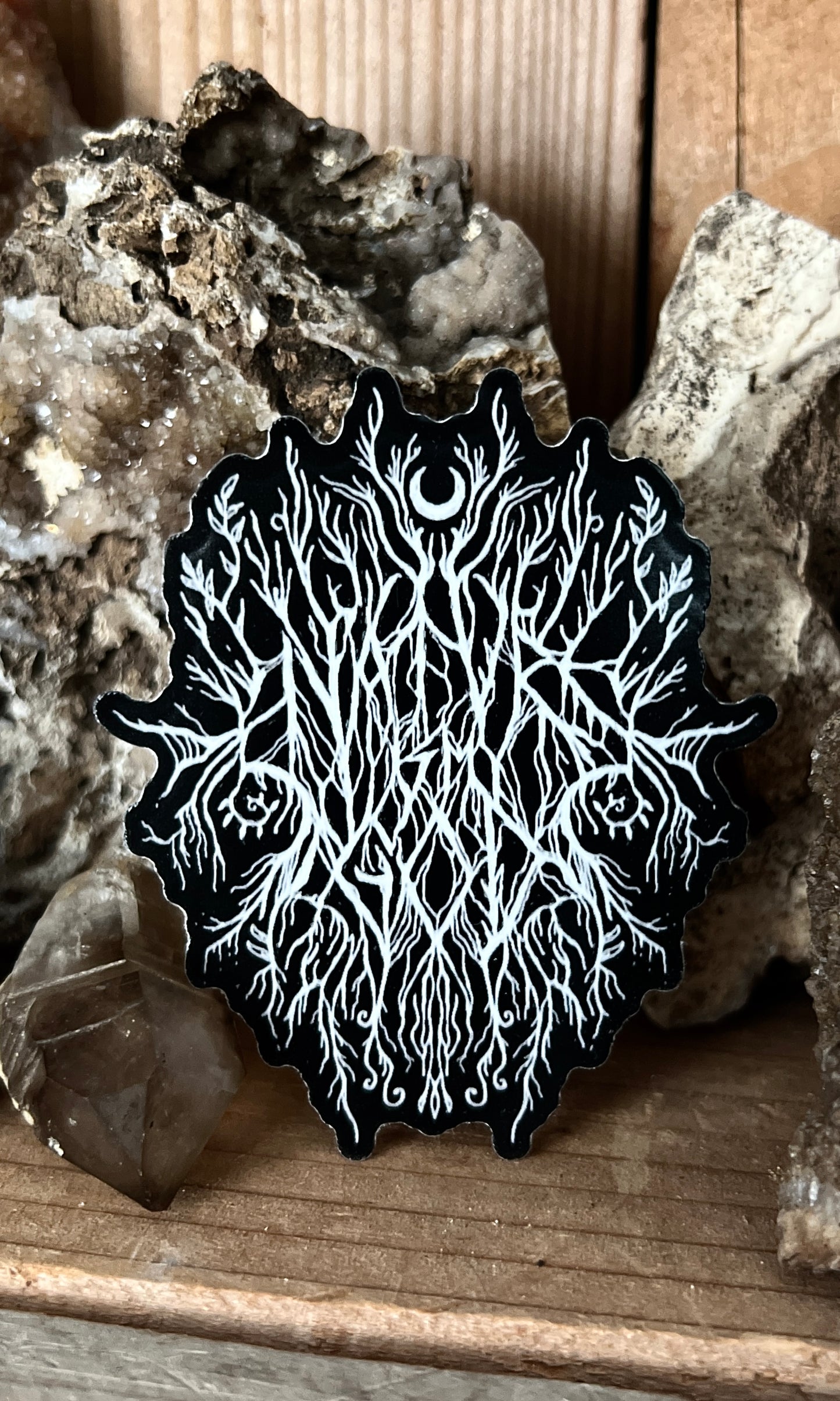 NATURE IS MY GOD METAL VINYL STICKER