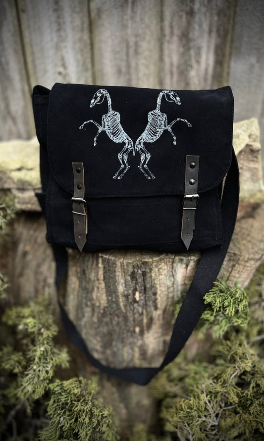 HORSE SKELETON CROSSBODY BAG