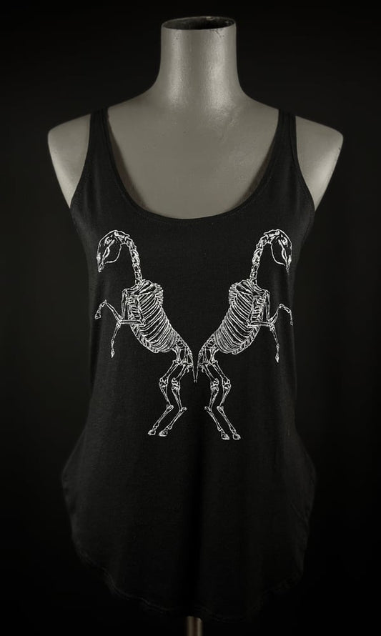 HORSE SKELETON SIDE SLIT TANK