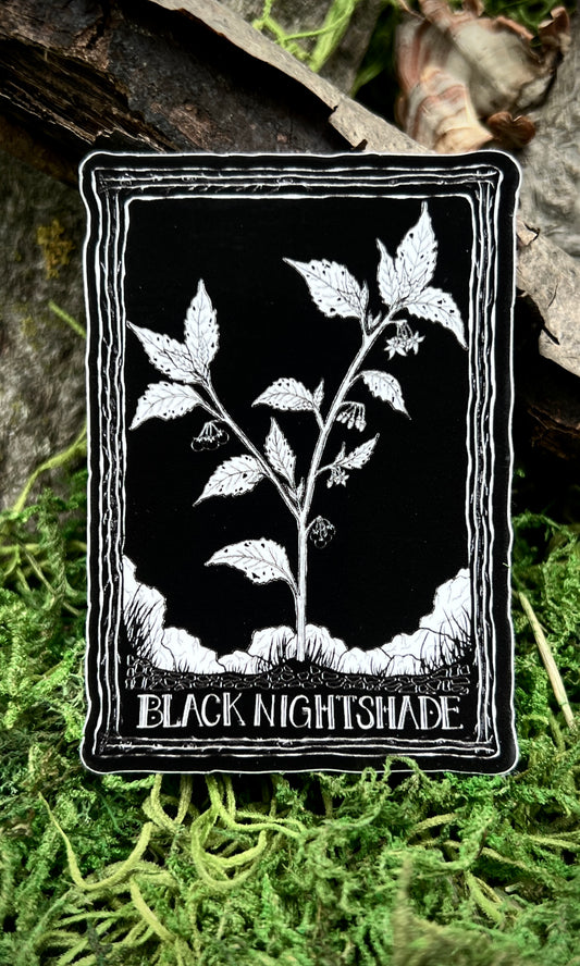 SOVRIN X FORAGERCHEF BLACK NIGHTSHADE STICKER