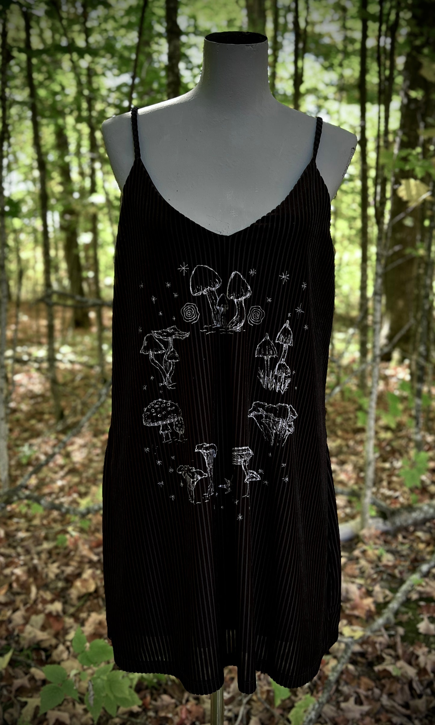 OOAK L FAIRY RING VELVET MINI DRESS