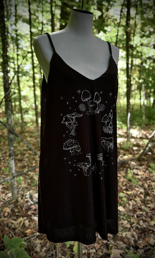 OOAK L FAIRY RING VELVET MINI DRESS