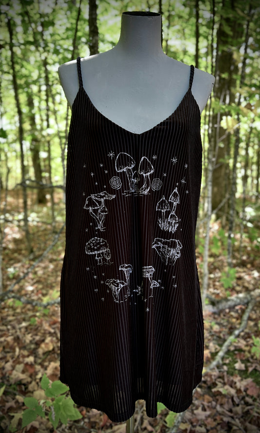 OOAK L FAIRY RING VELVET MINI DRESS