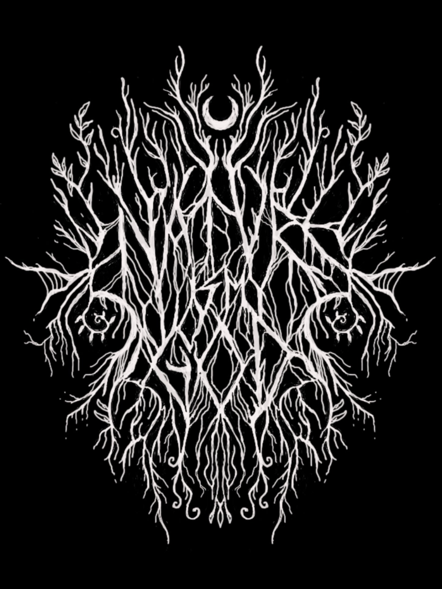 NATURE IS MY GOD METAL SIDE SLIT FLOWY TANK