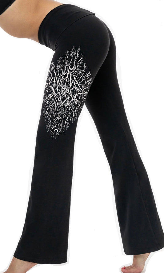 PRE ORDER - NATURE IS MY GOD METAL FOLDOVER YOGA PANTS